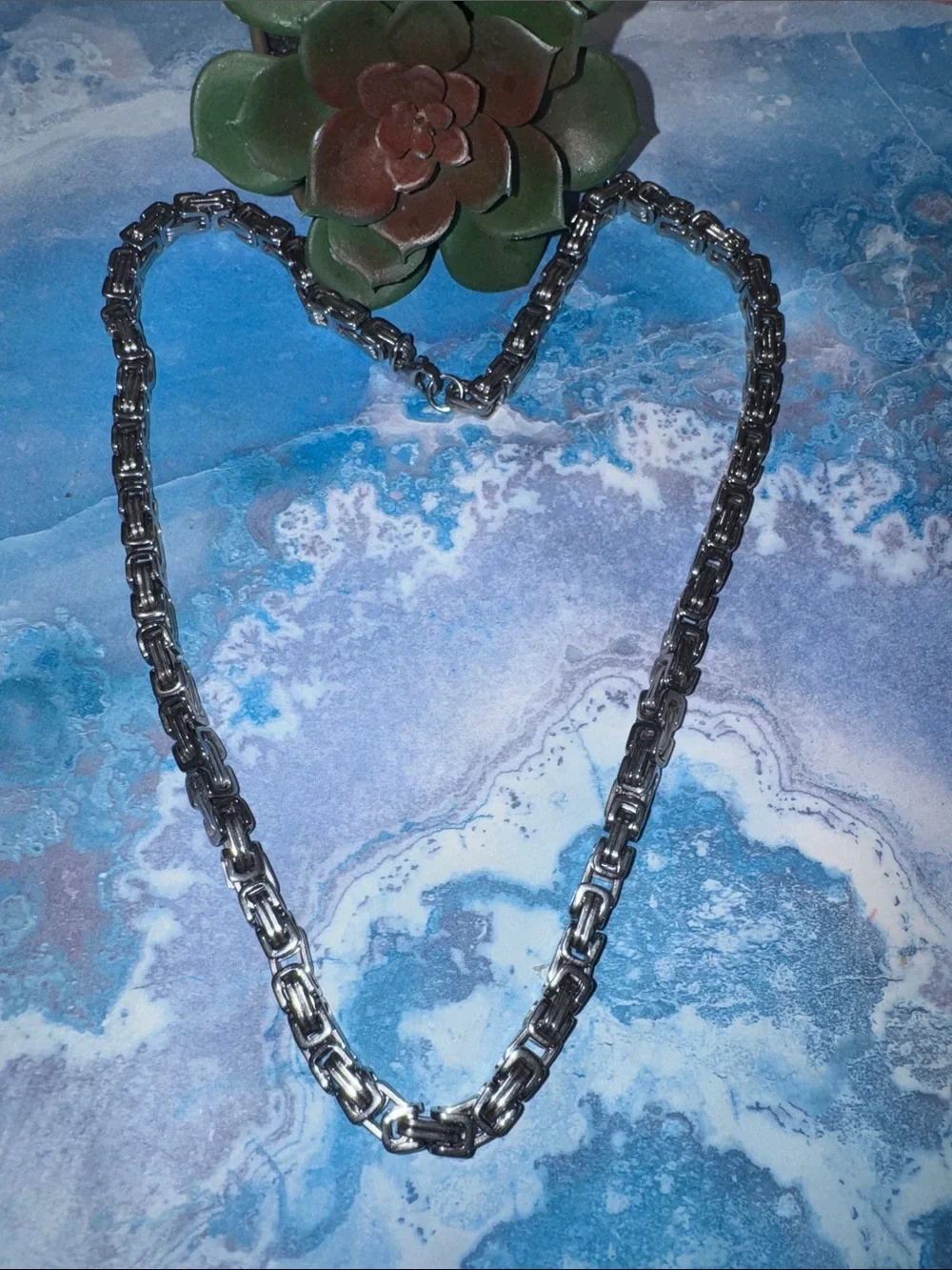 Silver Byzantine Necklace